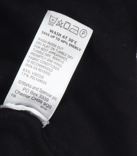 Marks and Spencer Black Tunic Jumper, Women’s, Size 12