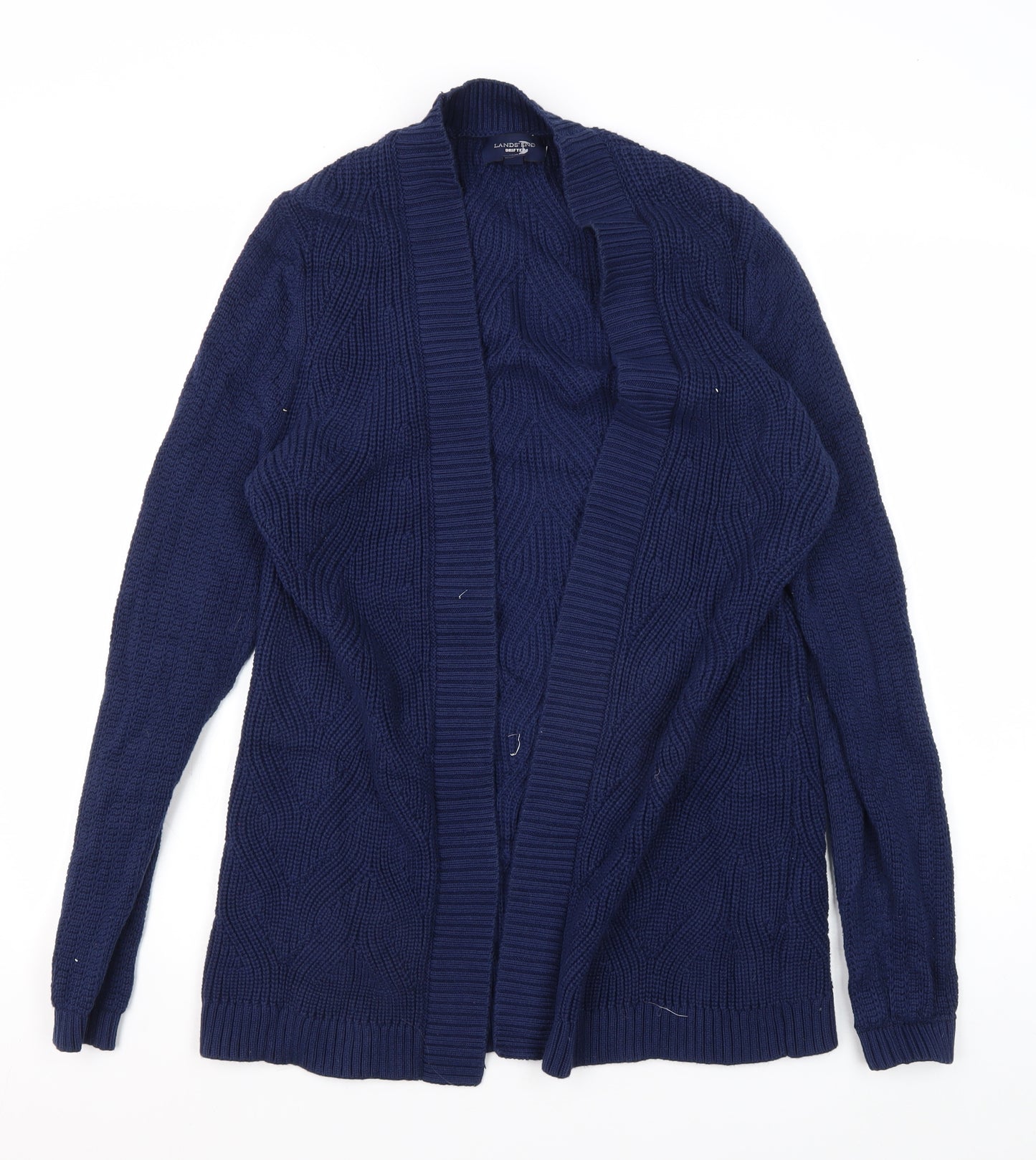 Lands' End Women's Blue Cardigan Size M
