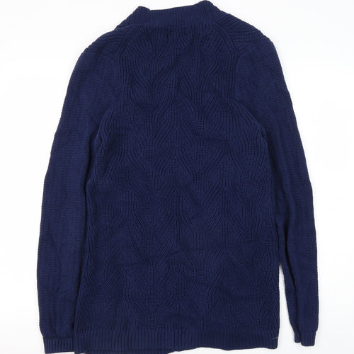 Lands' End Women's Blue Cardigan Size M