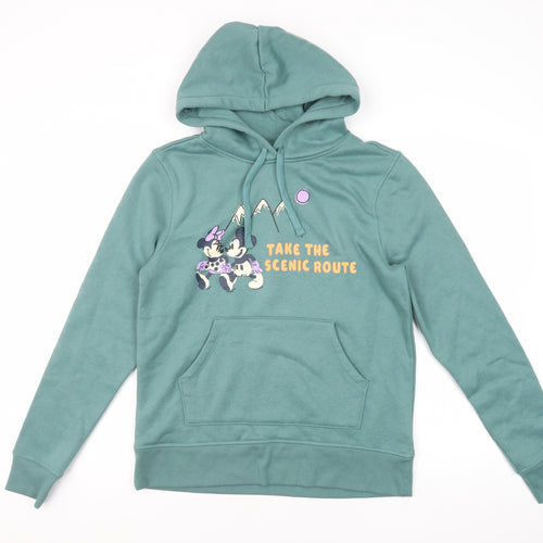 Disney Women’s Green Hoodie S - Casual Comfort