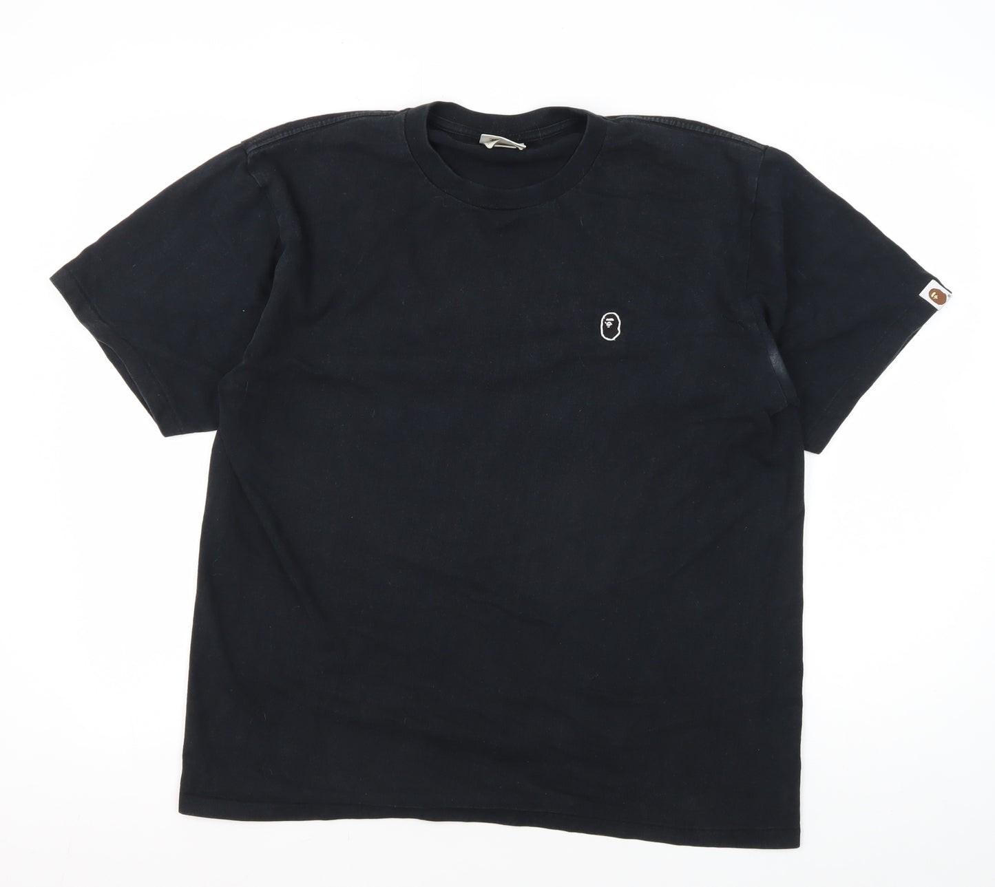 A Bathing Ape Men's Black L Logo T-Shirt
