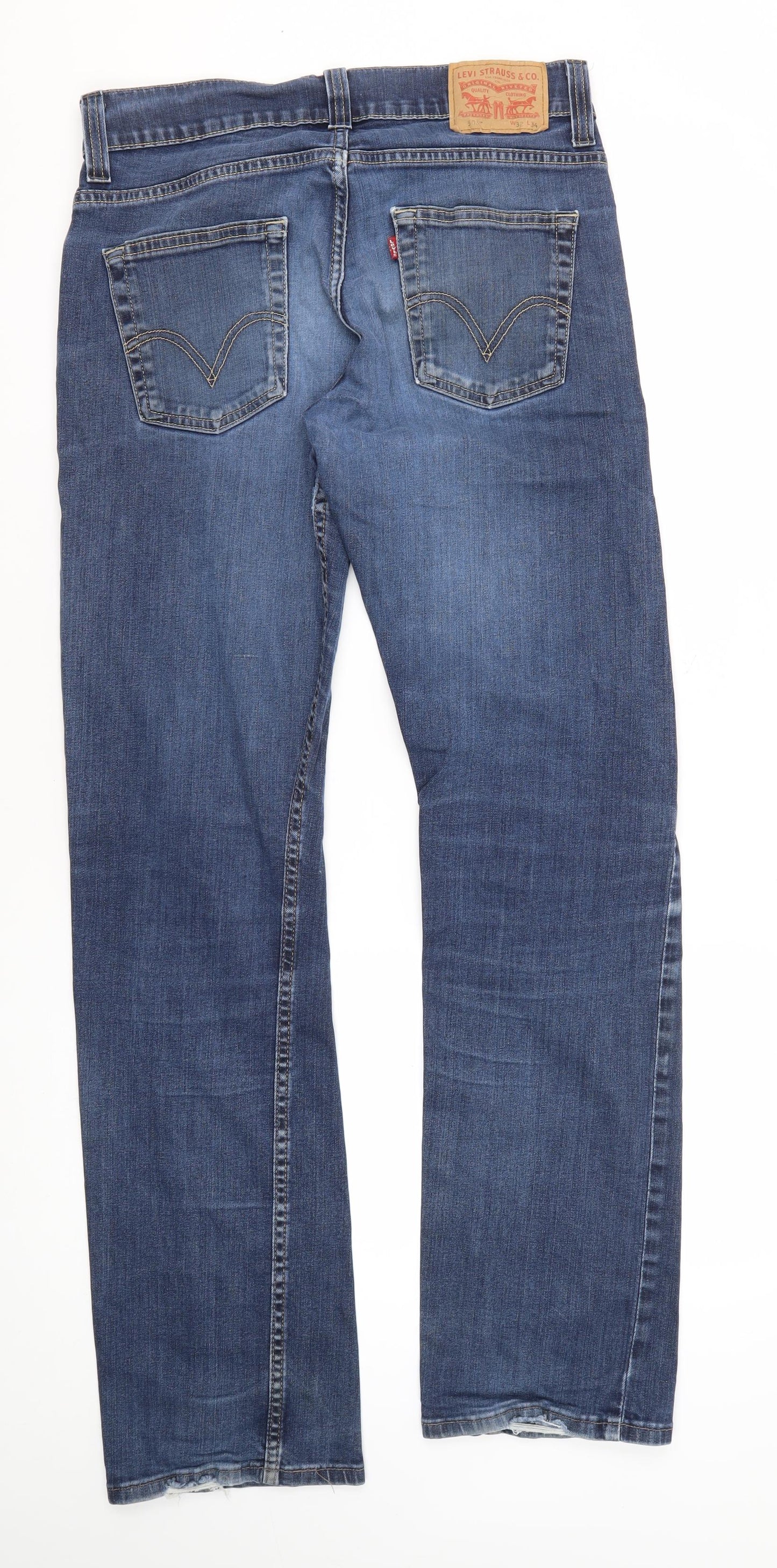 Levi Strauss Men's Blue Straight Jeans 32x34