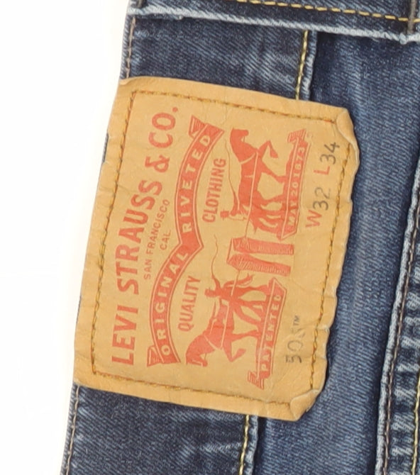 Levi Strauss Men's Blue Straight Jeans 32x34