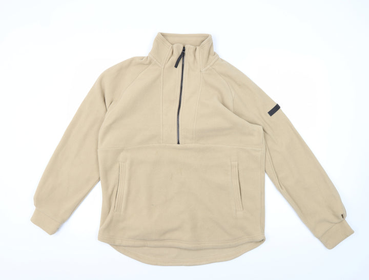 Regatta Beige 1/4 Zip Fleece Sweatshirt - Size 10