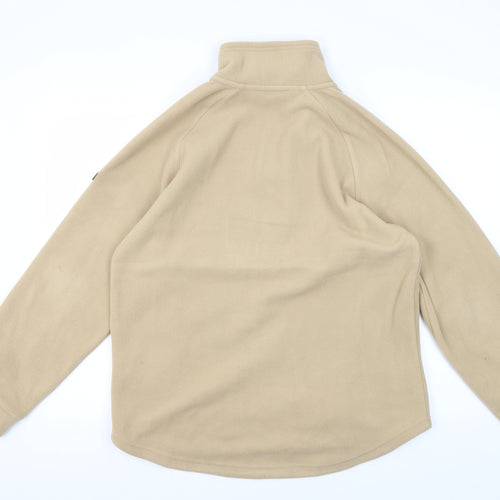 Regatta Beige 1/4 Zip Fleece Sweatshirt - Size 10