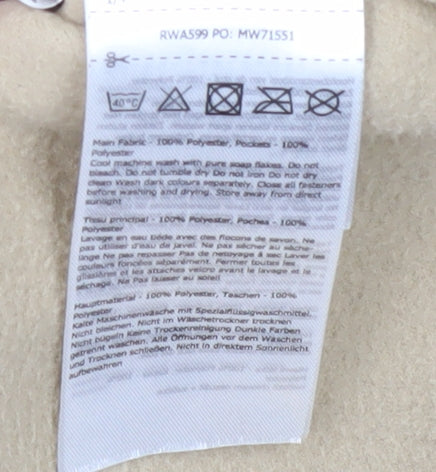 Regatta Beige 1/4 Zip Fleece Sweatshirt - Size 10