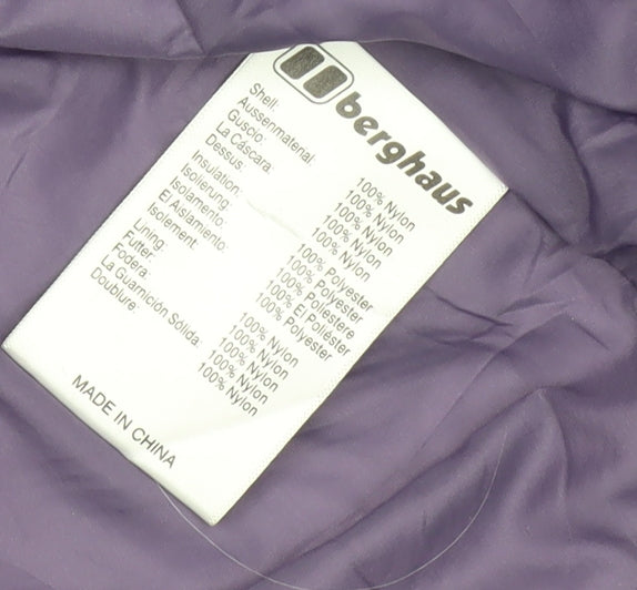 Berghaus Women's Purple Quilted Jacket Size 14