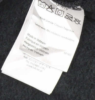 Rab Men's Grey 1/4 Zip Fleece Sweatshirt Medium