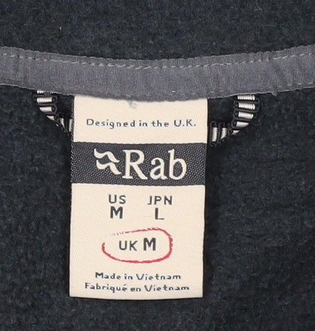 Rab Men's Grey 1/4 Zip Fleece Sweatshirt Medium