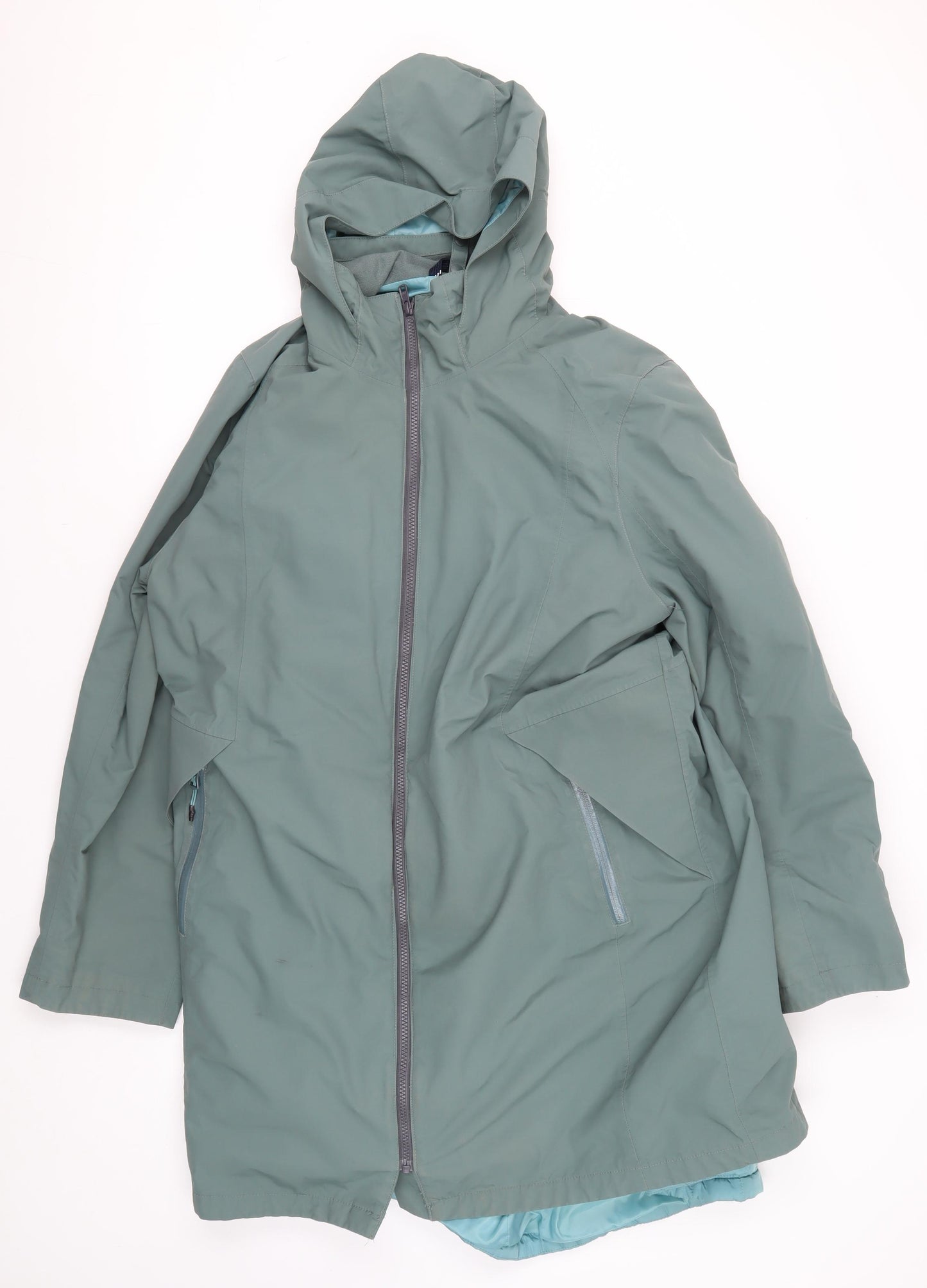 Lands' End Women's Green XL Hooded Parka Jacket