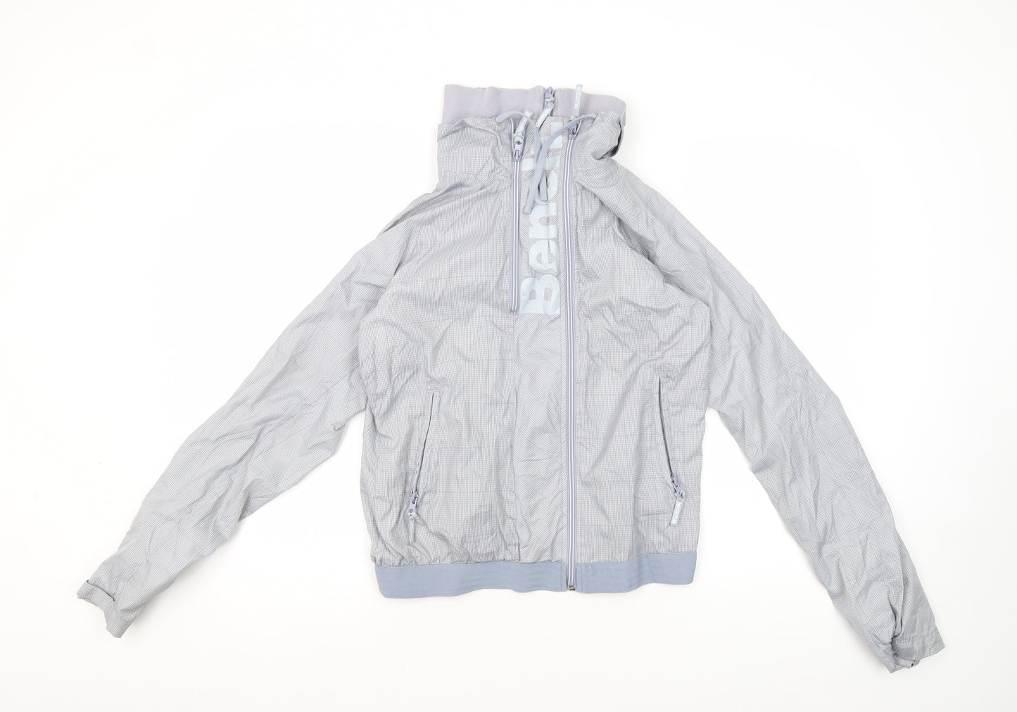 Bench Women's Grey Windbreaker Jacket Size M