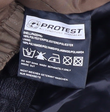 Protest Men's Green Military Jacket - Size L