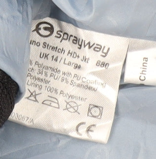 Sprayway Women's Blue Waterproof Anorak Jacket Size 14