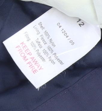 Peter Storm Women's Grey Parka Jacket Size 12 Waterproof Hooded