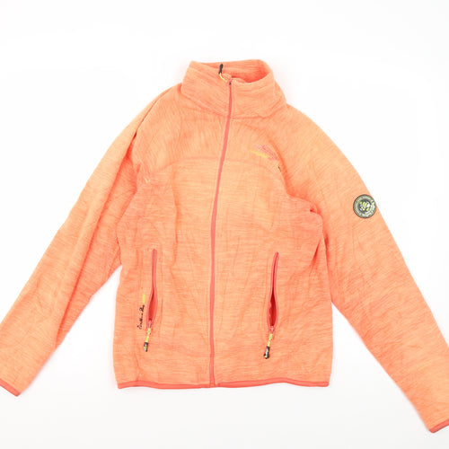 Geographical Norway Women's Orange Track Jacket, Size 10