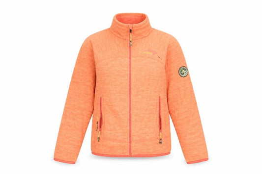 Front view of Geographical Norway Women's Orange Track Jacket, size 10