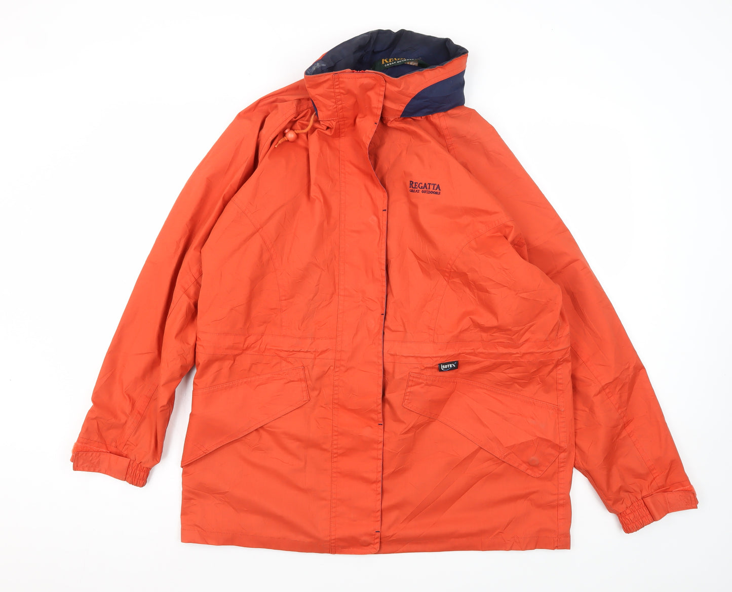 Regatta Women's Orange Waterproof Hooded Jacket Size 16