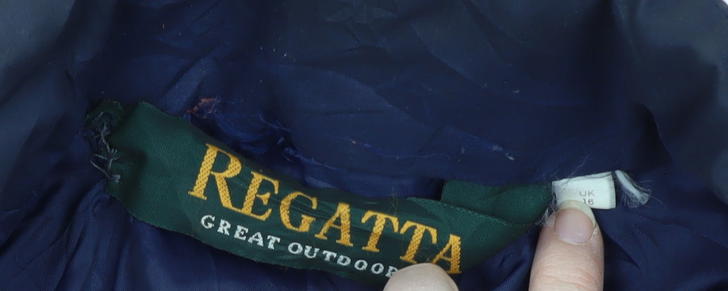 Regatta Women's Orange Waterproof Hooded Jacket Size 16