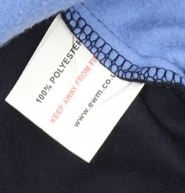 EWM Women's Navy Fleece Jacket M Floral Casual