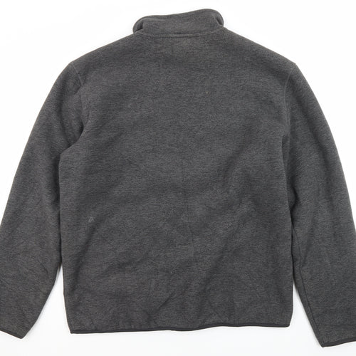 32 Heat Men's Grey XL Fleece Full Zip Jacket