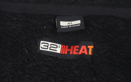 32 Heat Men's Grey XL Fleece Full Zip Jacket