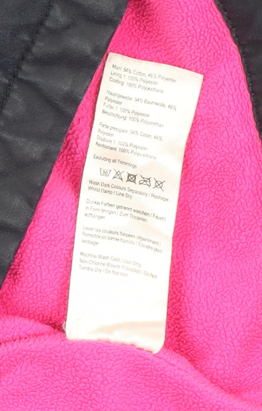 Joules Girls Blue Parka Coat Hooded 10 Years
