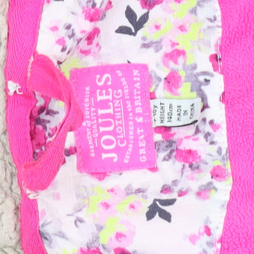Joules Girls Blue Parka Coat Hooded 10 Years