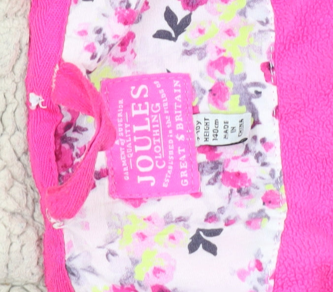 Joules Girls Blue Parka Coat Hooded 10 Years