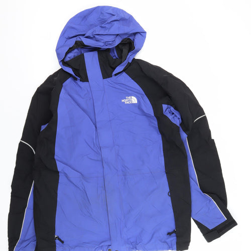 The North Face Men's Blue Hiking Jacket, M, Hooded