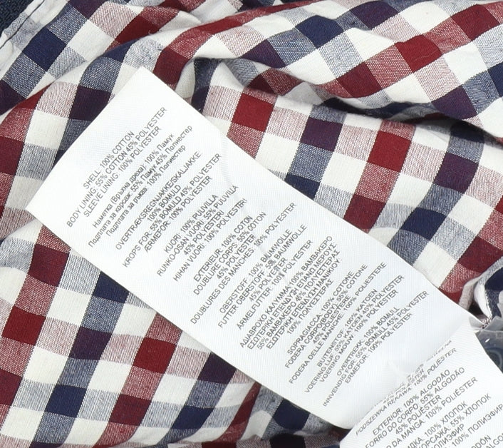 Ben Sherman Men's Blue Bomber Jacket, Size M, Classic Casual