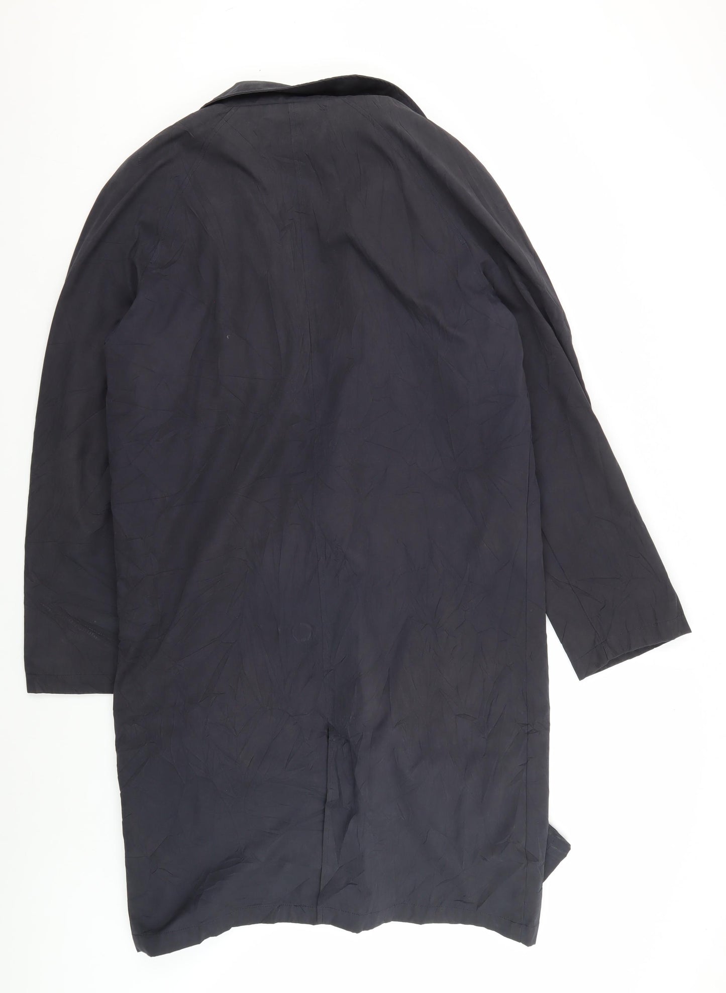 Austin Reed Men's Black Long Overcoat Size 42