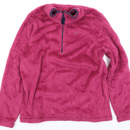 Just Joules Women's Pink Pullover Fleece Sweatshirt Size 16
