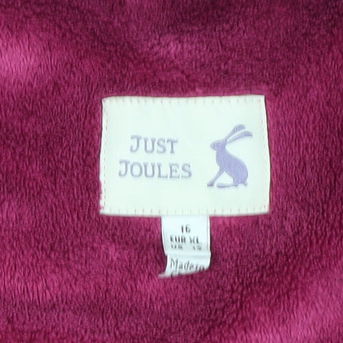Just Joules Women's Pink Pullover Fleece Sweatshirt Size 16