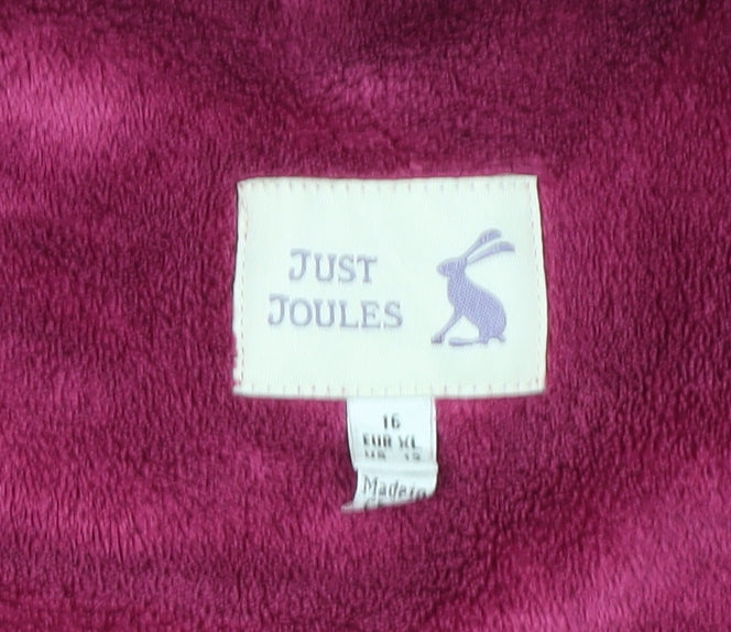 Just Joules Women's Pink Pullover Fleece Sweatshirt Size 16