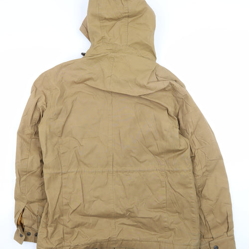North Coast Men's Brown Parka Jacket, M, Hooded Outdoor Style