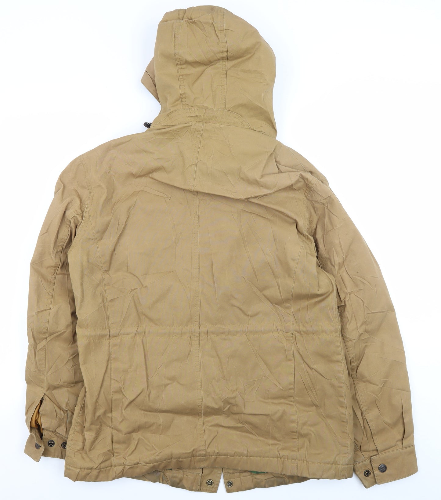 North Coast Men's Brown Parka Jacket, M, Hooded Outdoor Style