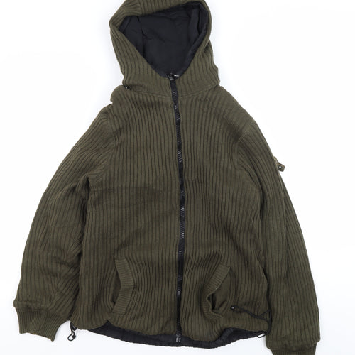 Schott NYC Men's Green Military Jacket L
