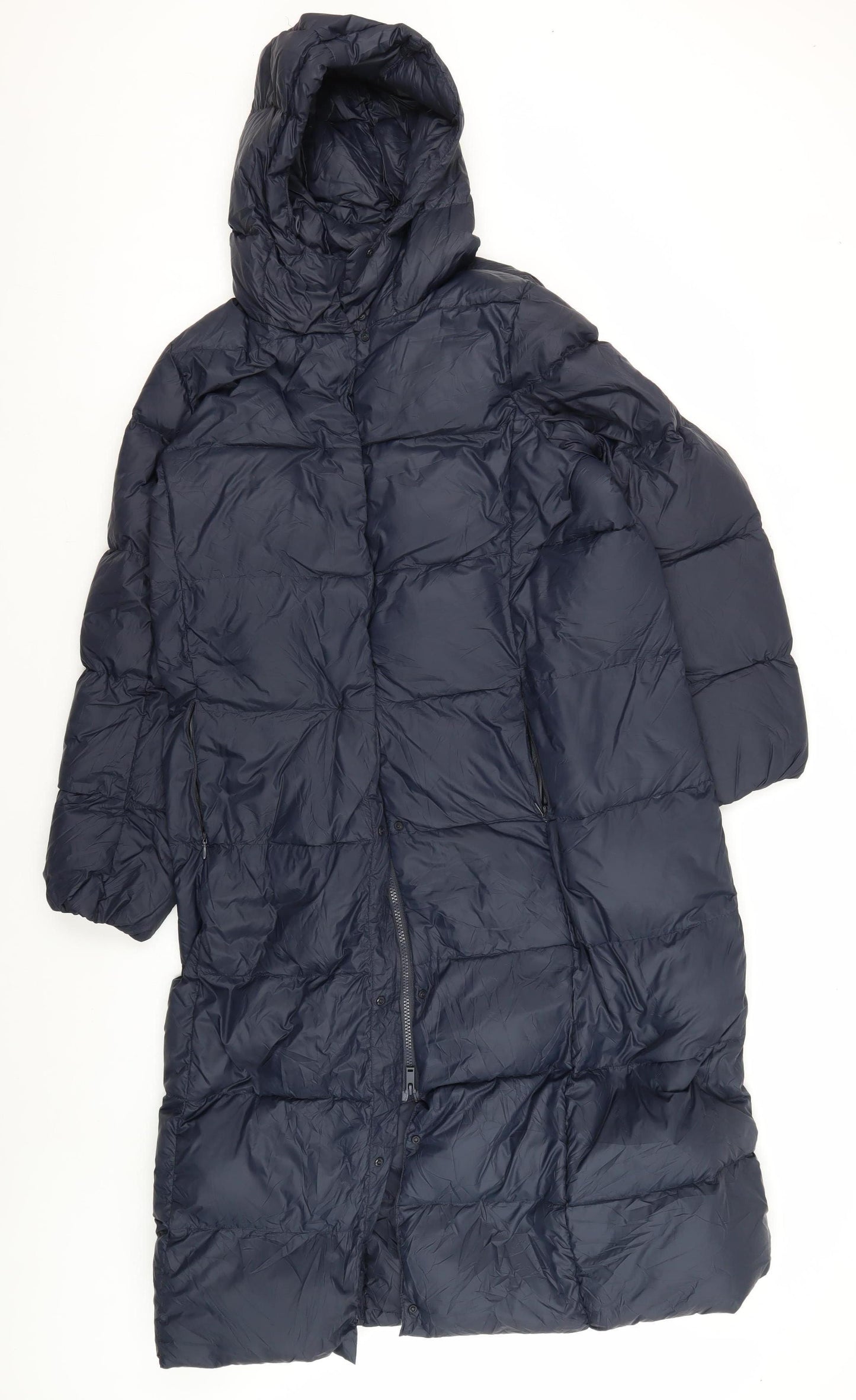 Marks and Spencer Women's Blue Puffer Coat Size 14