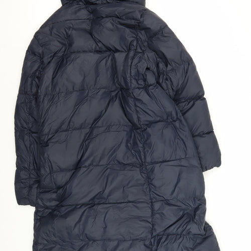 Marks and Spencer Women's Blue Puffer Coat Size 14