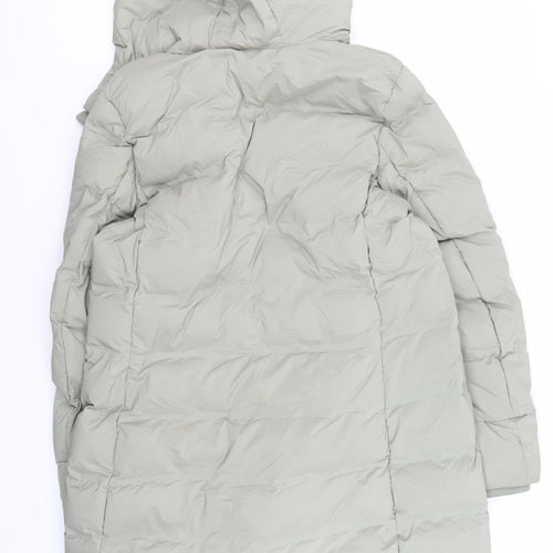 Marks and Spencer Women's Grey Hooded Puffer Coat Size 16