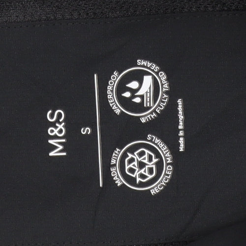 Marks and Spencer Men's Black Windbreaker Jacket S