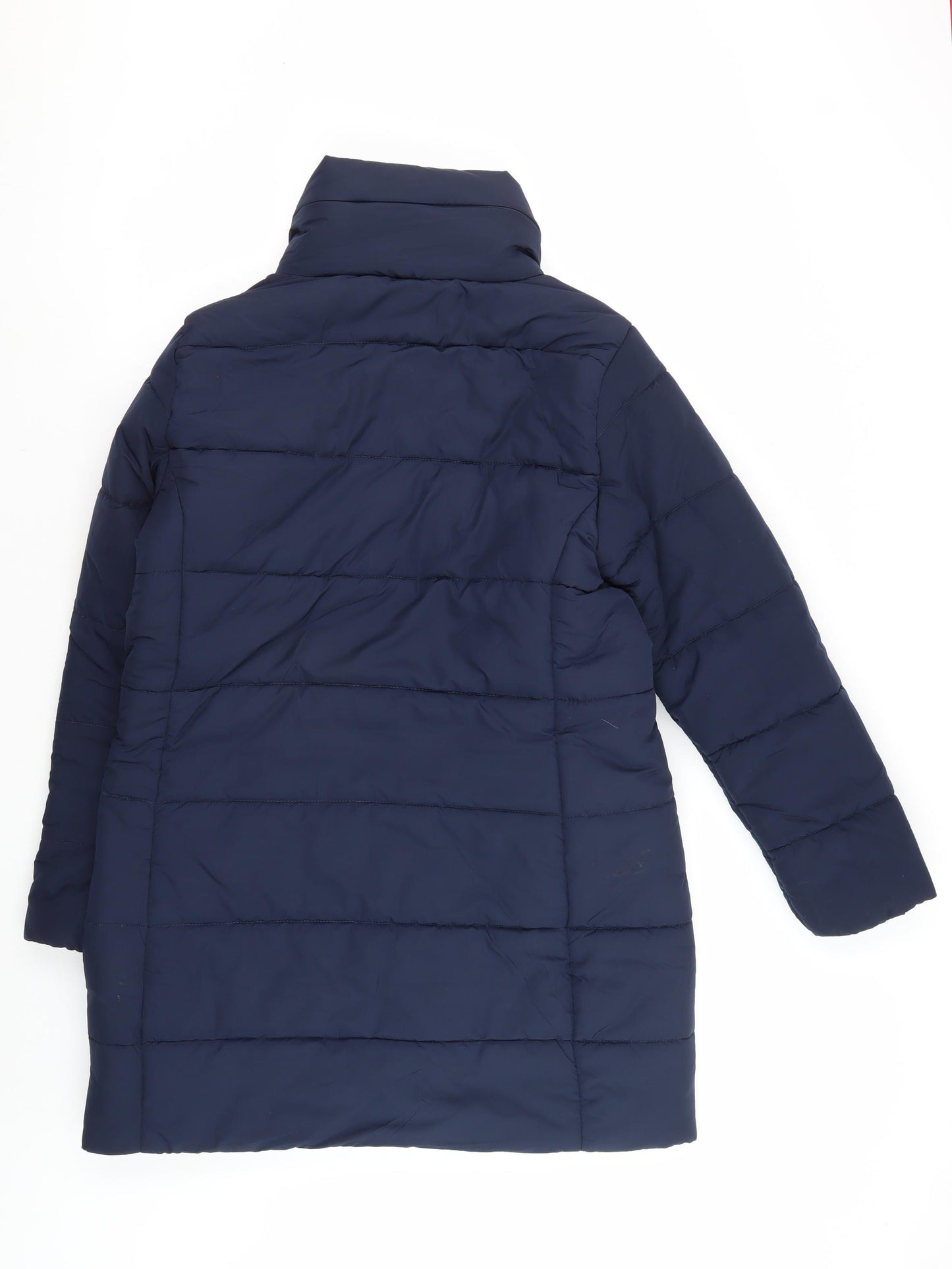 Marks and Spencer Women's Navy Puffer Jacket Size 14