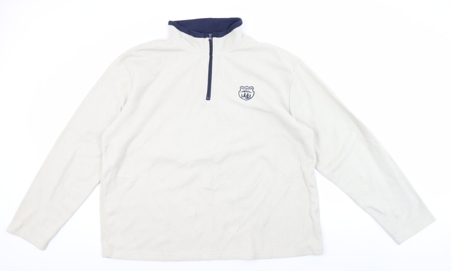 Atlas for Men Ivory Fleece 2XL Outdoor Sweatshirt