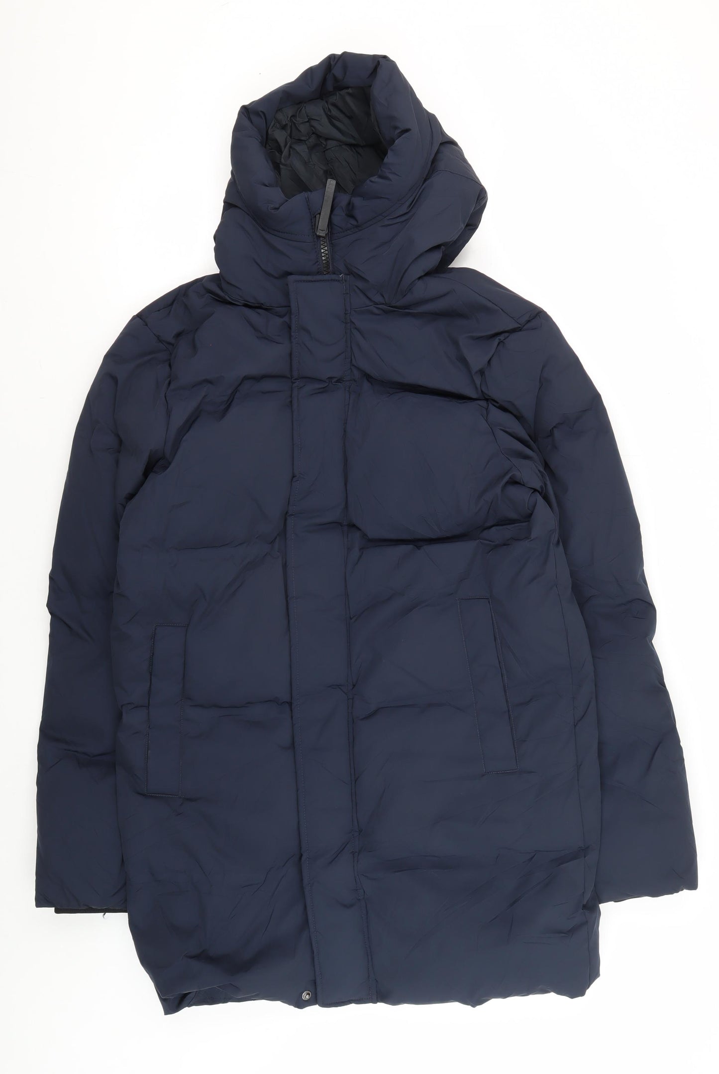 Marks and Spencer Men's Blue Puffer Jacket Size S