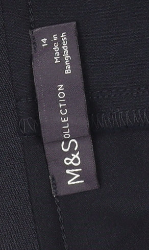 Marks and Spencer Women's Black Cropped Trousers Size 14