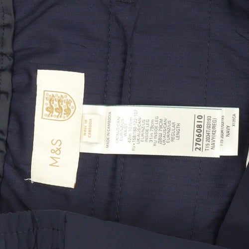 Marks and Spencer Men's Blue Dress Pants Size 42