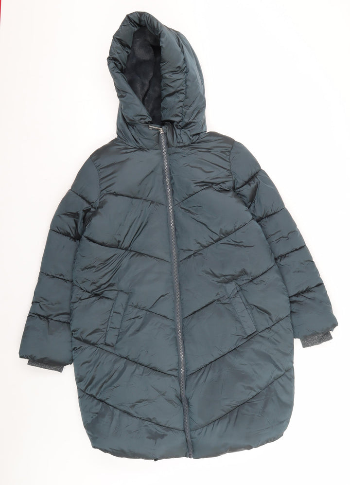 Marks and Spencer Girls' Black Puffer Jacket, 9-10 Years