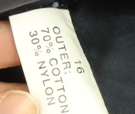 Selective Women's Black Mid-Length Overcoat Size 16