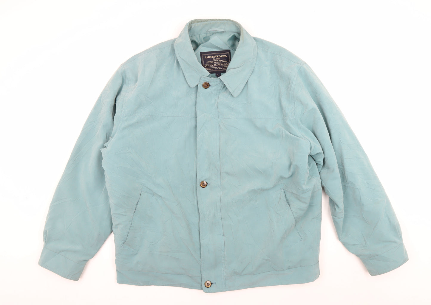 Greenwoods Blue Relaxed Fit Jacket L, Casual Unisex