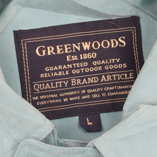 Greenwoods Blue Relaxed Fit Jacket L, Casual Unisex